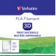 VERBATIM Filament PLA 1,75mm weiss 1kg