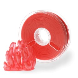 Polymaker PolyPlus PLA filament průsvitný červený 1,75mm 750g
